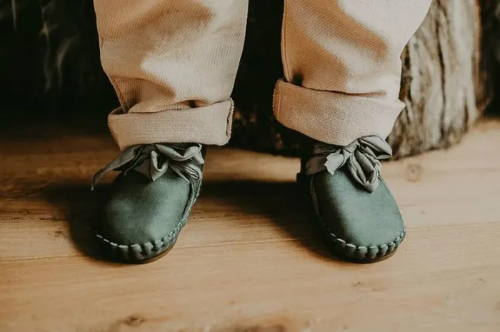 Donsje Amsterdam Shoes Baby Pina Organza Booties Grey Nubuck Grey Cotton