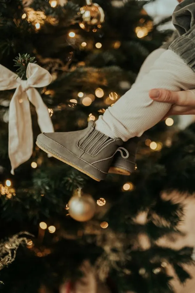 Donsje Amsterdam Shoes Baby Skib Booties Stone Nubuck