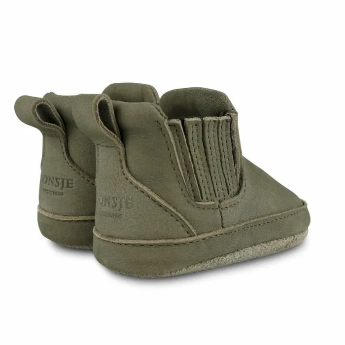 Donsje Amsterdam Shoes Baby Skib Booties Stone Nubuck