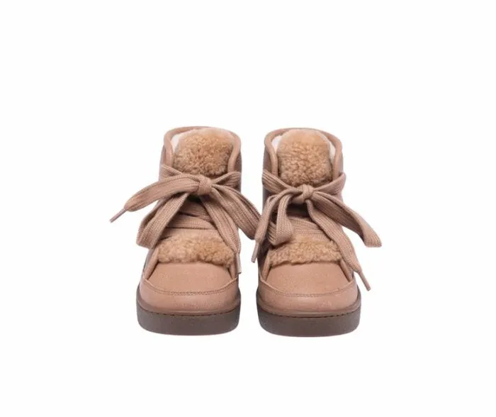 Donsje Amsterdam Sneakers Boys Flinn Hazelnut Leather