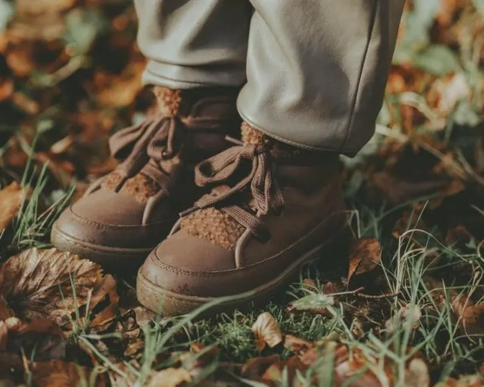 Donsje Amsterdam Sneakers Boys Flinn Milk Chocolate Leather
