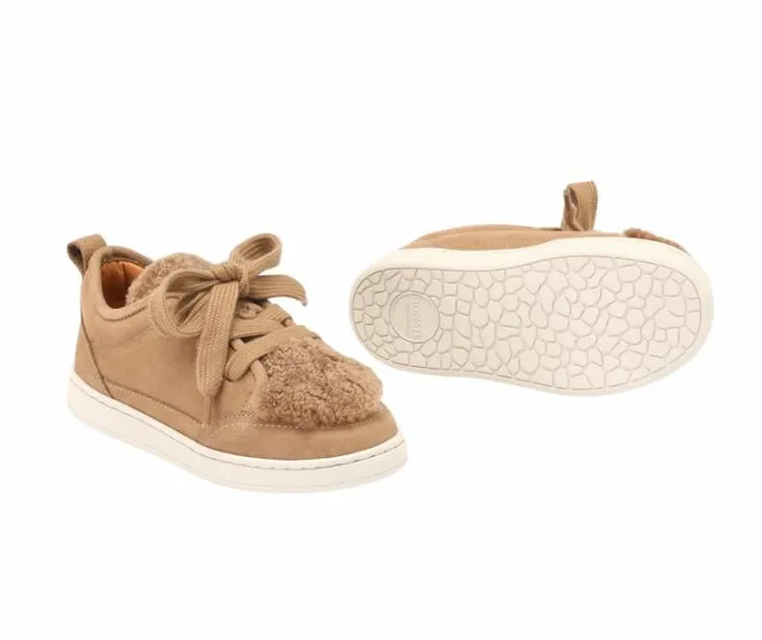 Donsje Amsterdam Sneakers Girls Sandor Sneakers Beige Leather