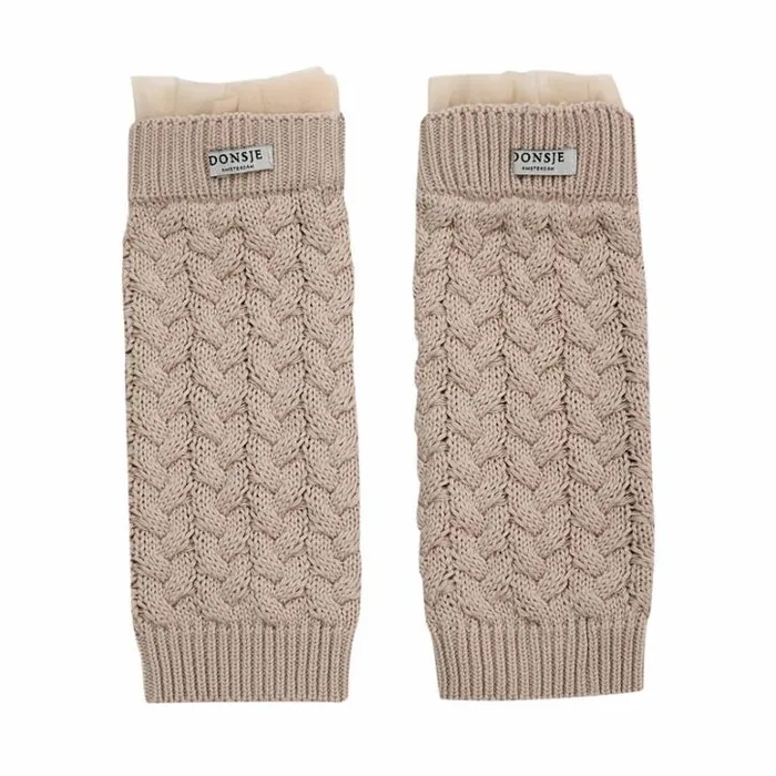 Donsje Amsterdam Socks and Tights Girls Ilotu Leg Warmers Soft Sand
