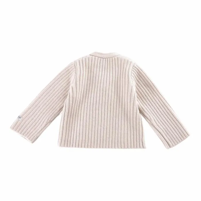 Donsje Amsterdam Sweaters and Cardigans Baby Elo Merino Wool Cardigan Soft Blush