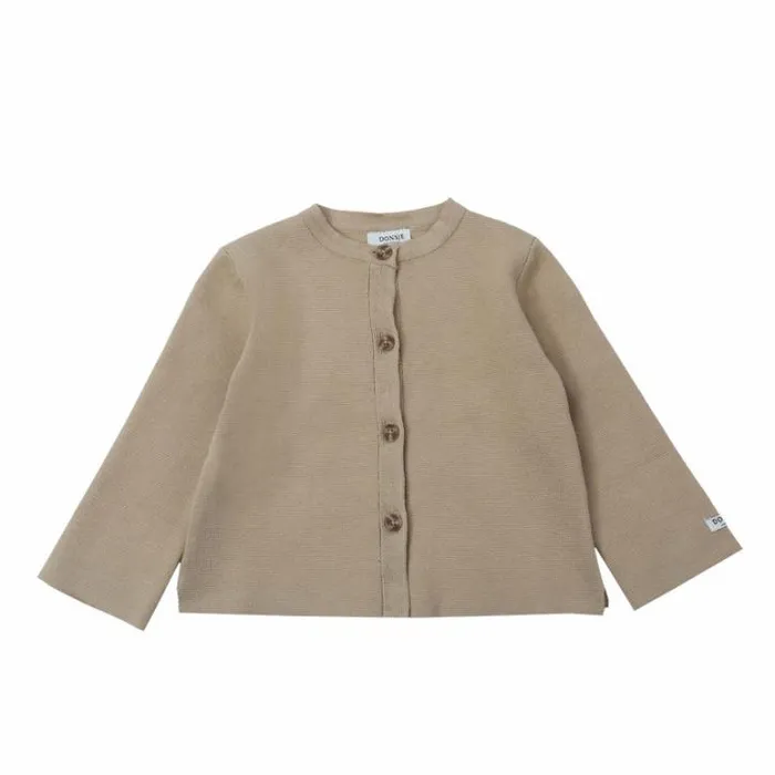 Donsje Amsterdam Sweaters and Cardigans Baby Loann Cardigan Light Hay