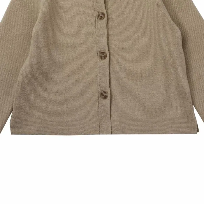 Donsje Amsterdam Sweaters and Cardigans Baby Loann Cardigan Light Hay