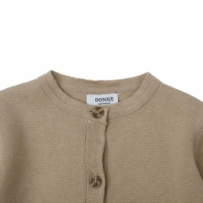 Donsje Amsterdam Sweaters and Cardigans Baby Loann Cardigan Light Hay