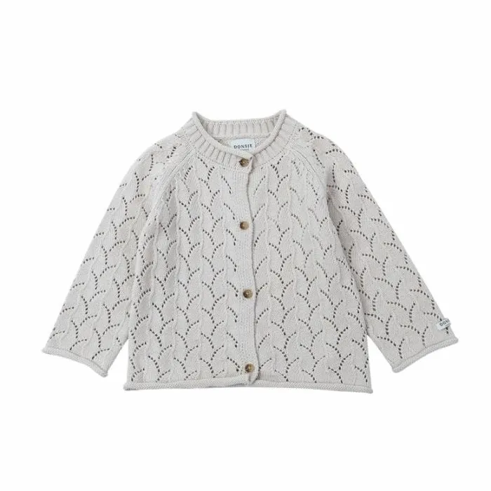 Donsje Amsterdam Sweaters and Cardigans Baby Venna Cardigan Soft Sand