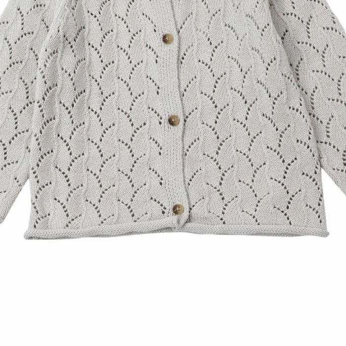 Donsje Amsterdam Sweaters and Cardigans Baby Venna Cardigan Soft Sand