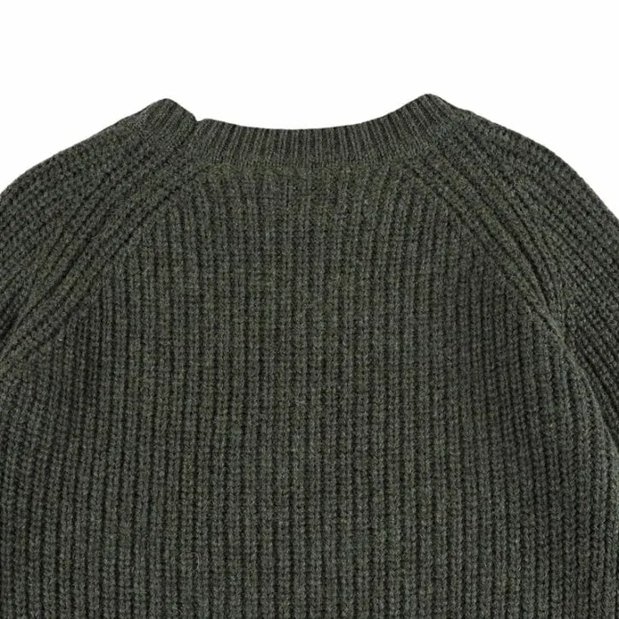 Donsje Amsterdam Sweaters and Cardigans Boys Garie Sweater Forest Green Melange