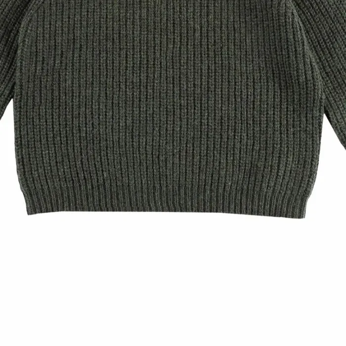 Donsje Amsterdam Sweaters and Cardigans Boys Garie Sweater Forest Green Melange