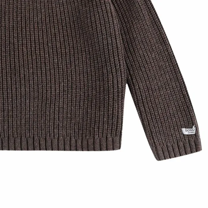 Donsje Amsterdam Sweaters and Cardigans Girls Dawi Sweater Espresso Melange