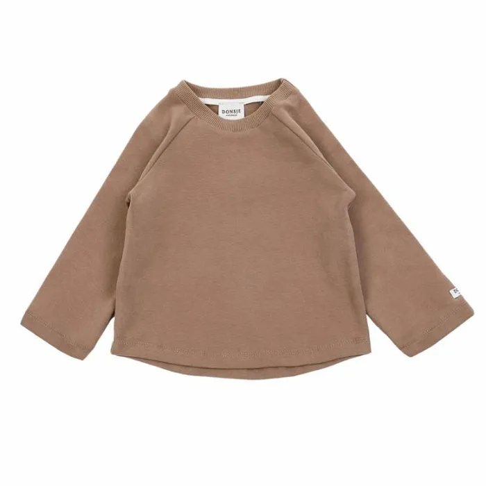 Donsje Amsterdam Sweaters and Cardigans Girls Maas Sweatshirt Mocha
