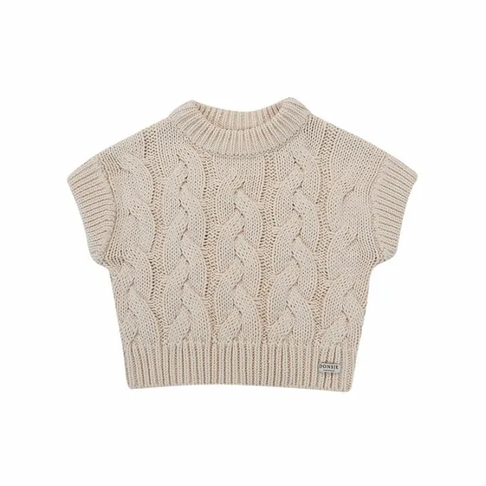 Donsje Amsterdam Sweaters and Cardigans Girls Mylli Vest Macaroon