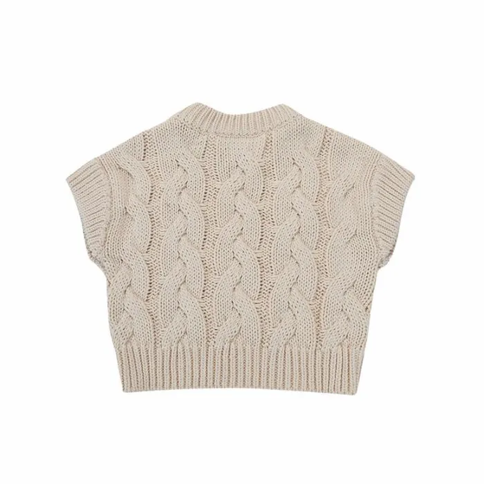 Donsje Amsterdam Sweaters and Cardigans Girls Mylli Vest Macaroon