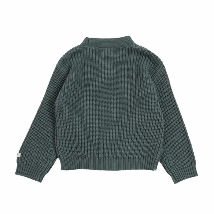 Donsje Amsterdam Sweaters and Cardigans Girls Timeo Cardigan Green Bay
