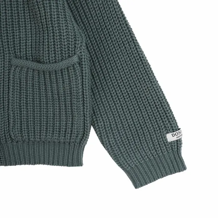 Donsje Amsterdam Sweaters and Cardigans Girls Timeo Cardigan Green Bay