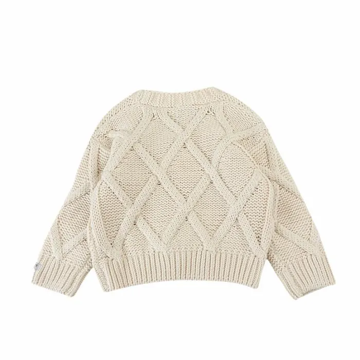 Donsje Amsterdam Sweaters and Cardigans Girls Vavida Cardigan Lily White