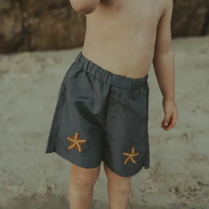 Donsje Amsterdam Swimwear Boys Seba Swim Shorts Grey