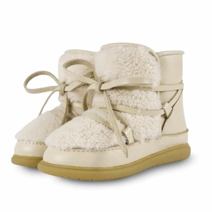 Donsje Amsterdam Toddler Shoes Baby Ceysa Shoes Cream Leather