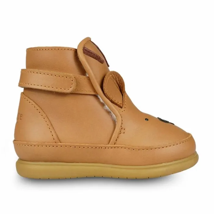 Donsje Amsterdam Toddler Shoes Girls Girls Dubu Classic Shoes Camel Classic Leather