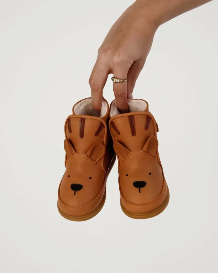 Donsje Amsterdam Toddler Shoes Girls Girls Dubu Classic Shoes Camel Classic Leather
