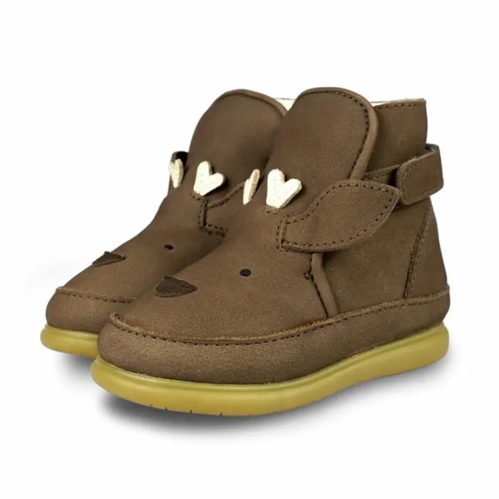 Donsje Amsterdam Toddler Shoes Girls Girls Dubu Special Shoes Hazelnut Nubuck