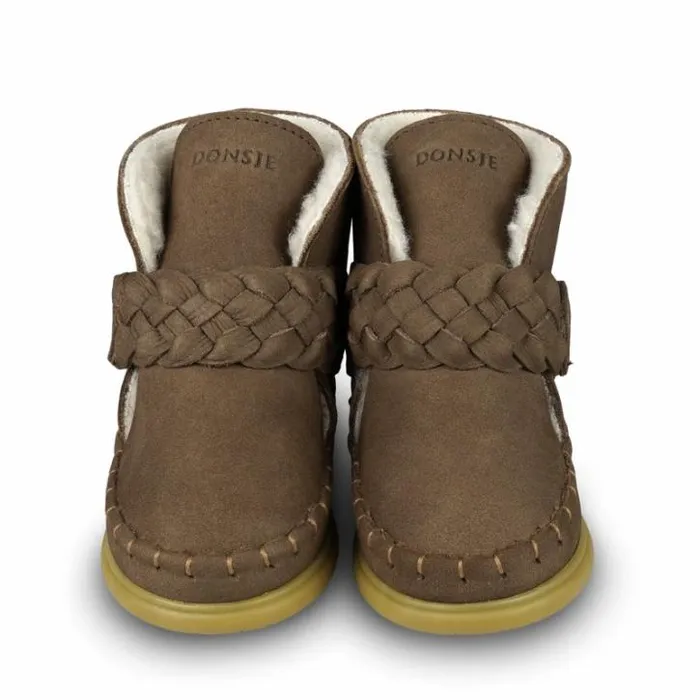 Donsje Amsterdam Toddler Shoes Girls Girls Marcou Shoes Hazelnut Nubuck