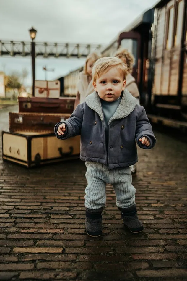 Donsje Amsterdam Trousers and Leggings Baby Luca Trousers Foggy Blue Donsje Amsterdam Trousers and Leggings Baby Luca Trousers Foggy Blue