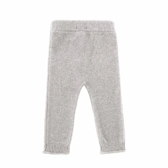 Donsje Amsterdam Trousers and Leggings Baby Trig Merino Wool Trousers Soft Grey Melange