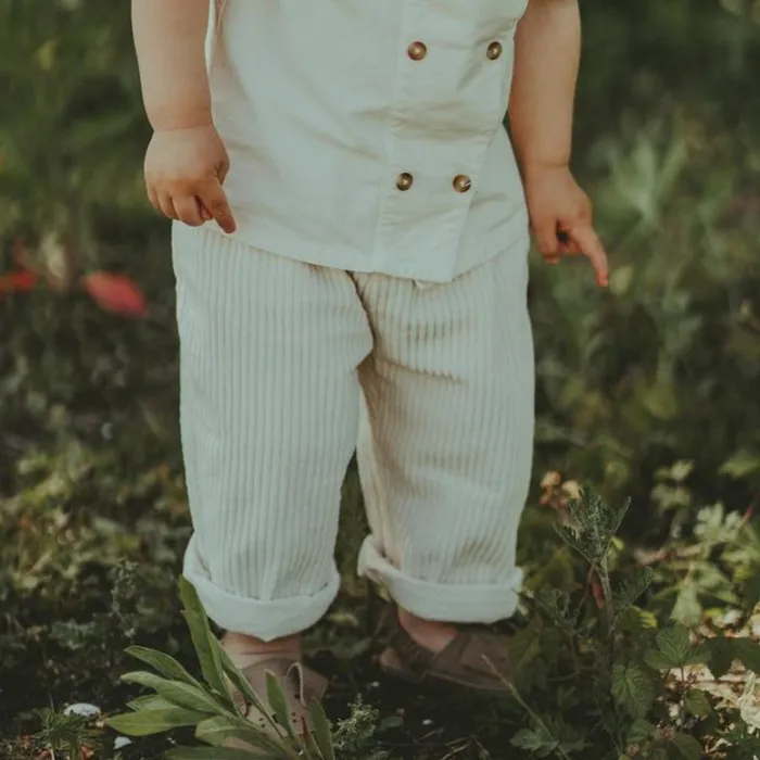 Donsje Amsterdam Trousers and Leggings Girls Moshe Trousers Warm White