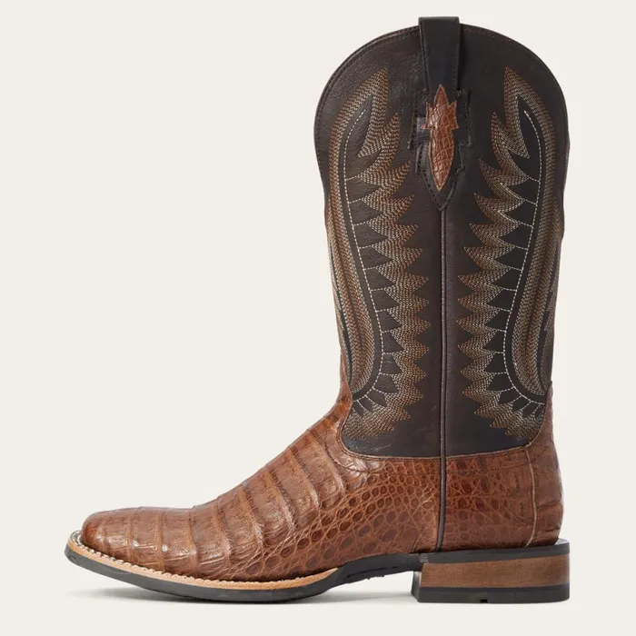 Double Down Western Boot Caramel Caiman Belly Men Ariat Western Boots Double Down Western Boot Caramel Caiman Belly Men Ariat Western Boots