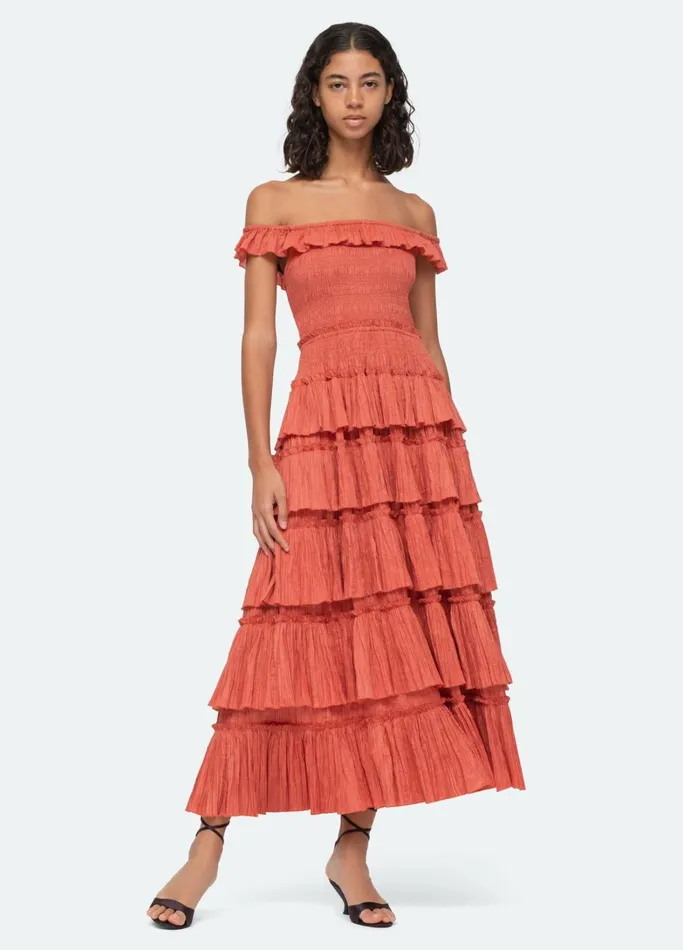 Dresses Women Sea New York Micah Tiered Dress Ocean