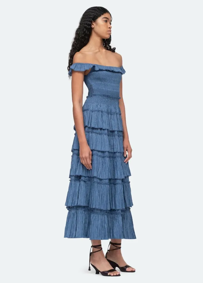 Dresses Women Sea New York Micah Tiered Dress Ocean