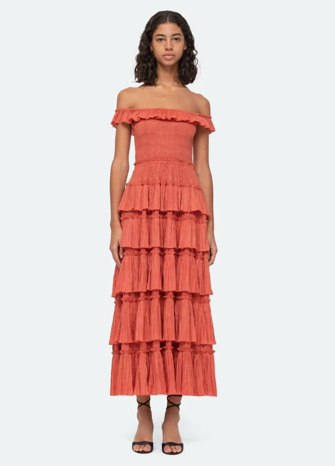 Dresses Women Sea New York Micah Tiered Dress Ocean