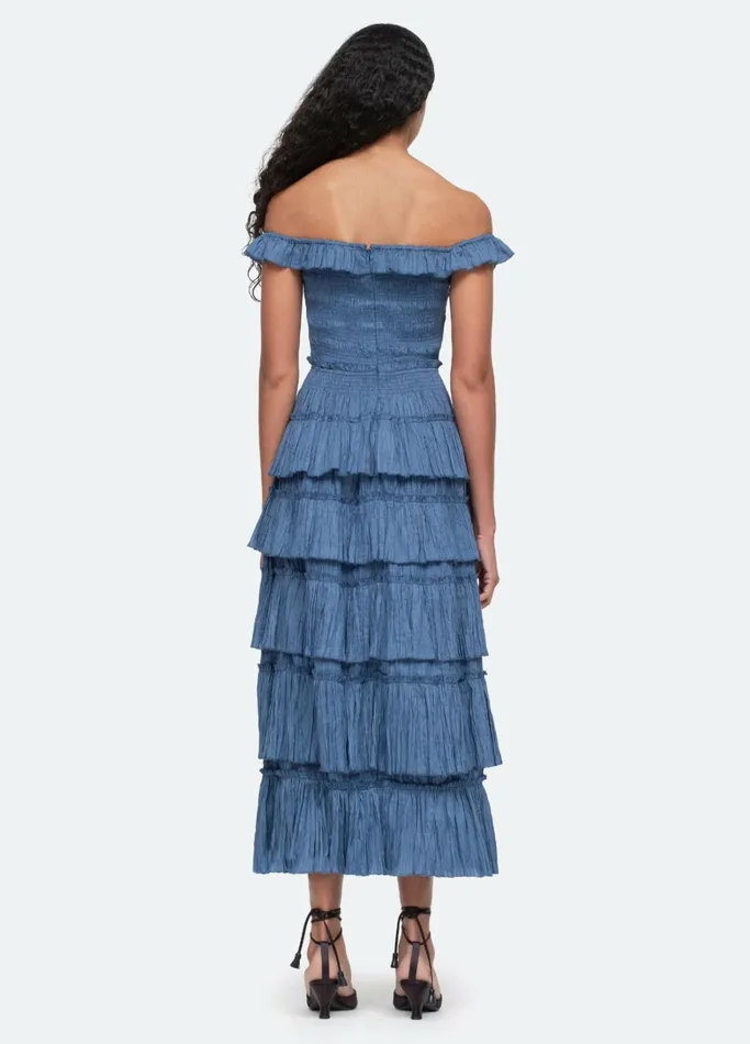 Dresses Women Sea New York Micah Tiered Dress Ocean