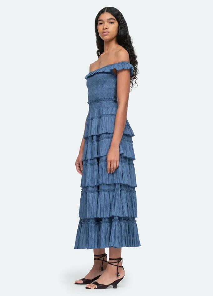 Dresses Women Sea New York Micah Tiered Dress Ocean