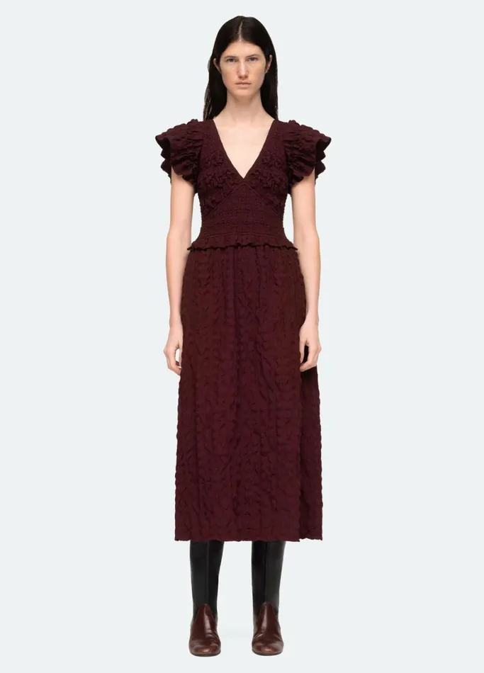 Dresses Women Sea New York Piero Dress Bordeaux