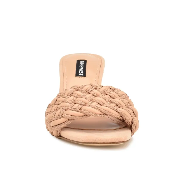 Driah Heeled Slide Sandals Dark Blush Women Nine West Heeled Driah Heeled Slide Sandals Dark Blush Women Nine West Heeled