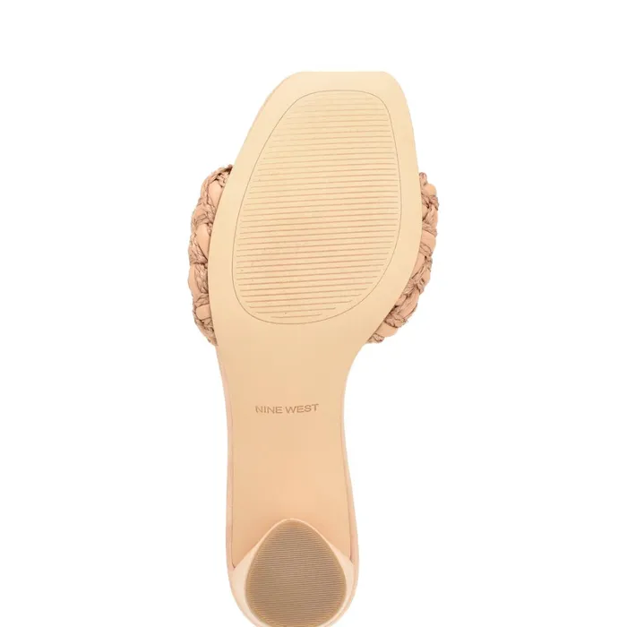 Driah Heeled Slide Sandals Dark Blush Women Nine West Heeled Driah Heeled Slide Sandals Dark Blush Women Nine West Heeled