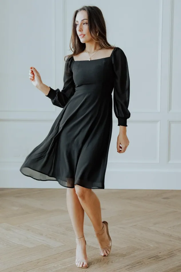 Elise Short Dress Black Women Baltic Born Short Dresses
