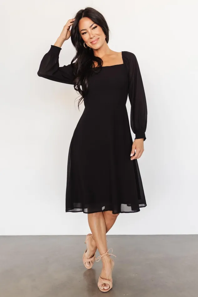 Elise Short Dress Black Women Baltic Born Short Dresses Elise Short Dress Black Women Baltic Born Short Dresses