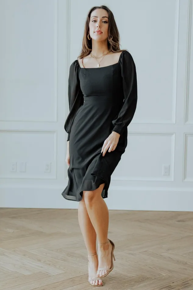 Elise Short Dress Black Women Baltic Born Short Dresses Elise Short Dress Black Women Baltic Born Short Dresses