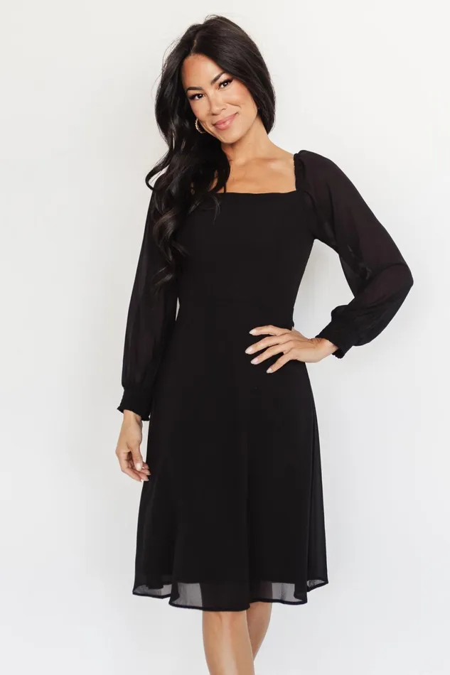 Elise Short Dress Black Women Baltic Born Short Dresses Elise Short Dress Black Women Baltic Born Short Dresses