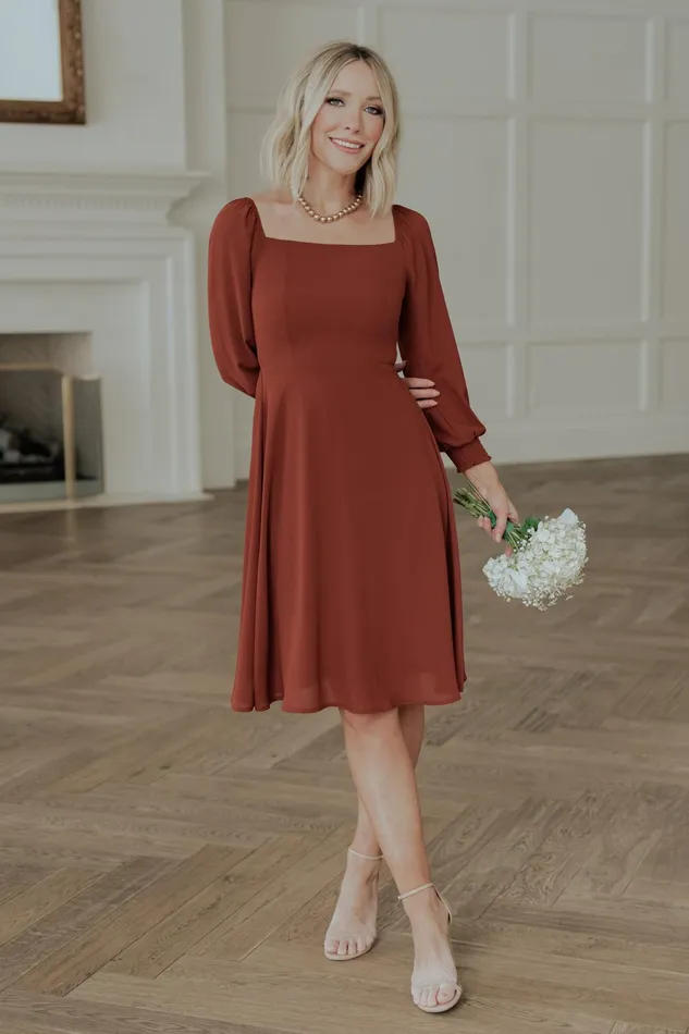 Elise Short Dress Cinnamon Women Baltic Born Short Dresses Elise Short Dress Cinnamon Women Baltic Born Short Dresses