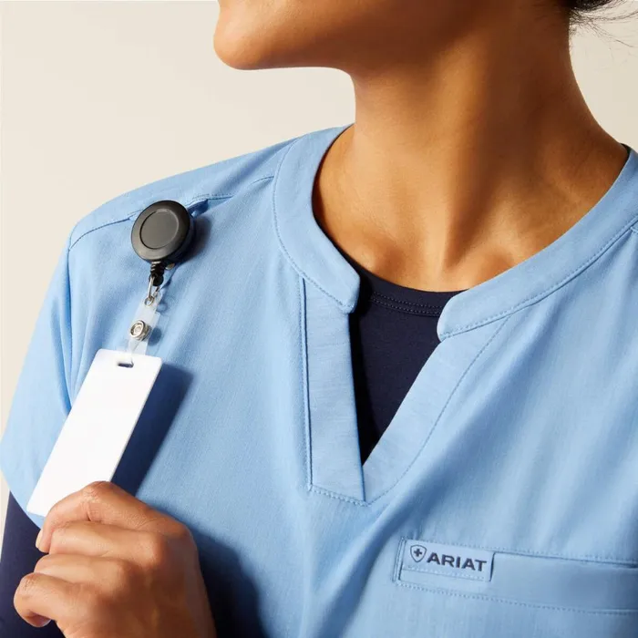 Eliza Fashion Scrub Top Light Blue Heather Women Ariat Scrubs Eliza Fashion Scrub Top Light Blue Heather Women Ariat Scrubs