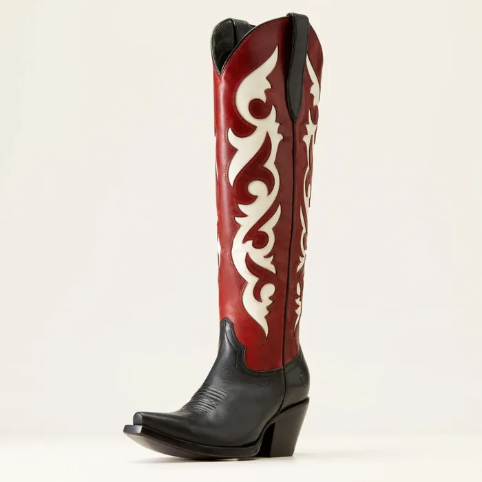 Elvira StretchFit Western Boot Satin Black Women Ariat Western Boots