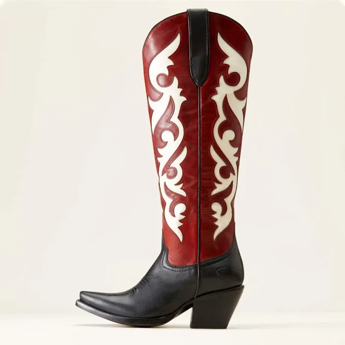 Elvira StretchFit Western Boot Satin Black Women Ariat Western Boots Elvira StretchFit Western Boot Satin Black Women Ariat Western Boots