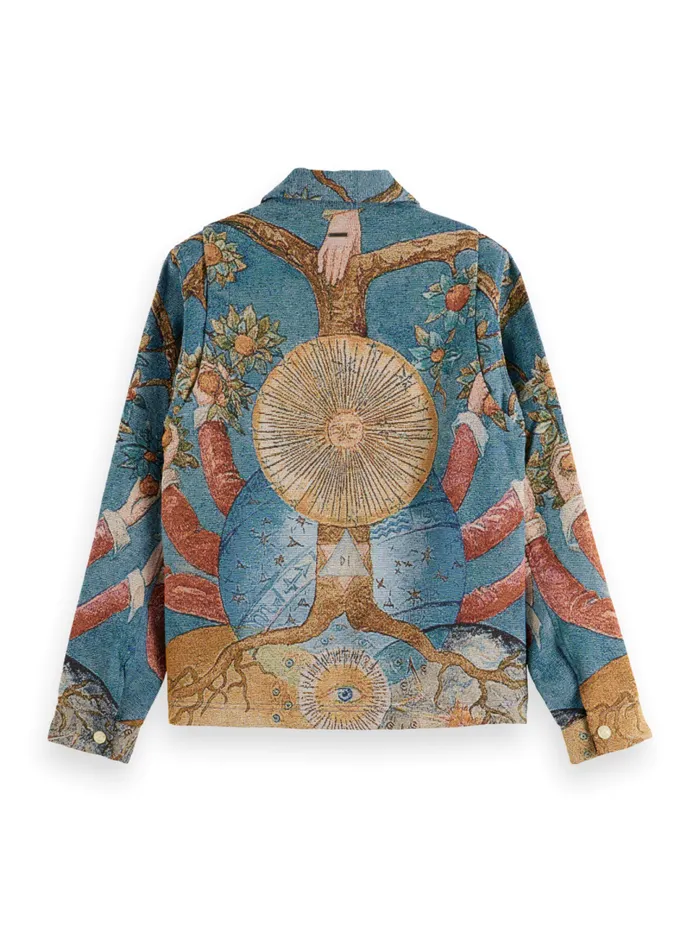 EMBASSY OF THE FREE MIND COACH JACKET Embassy Tree Aop Men Scotch and Soda Jackets and Coats EMBASSY OF THE FREE MIND COACH JACKET Embassy Tree Aop Men Scotch and Soda Jackets and Coats