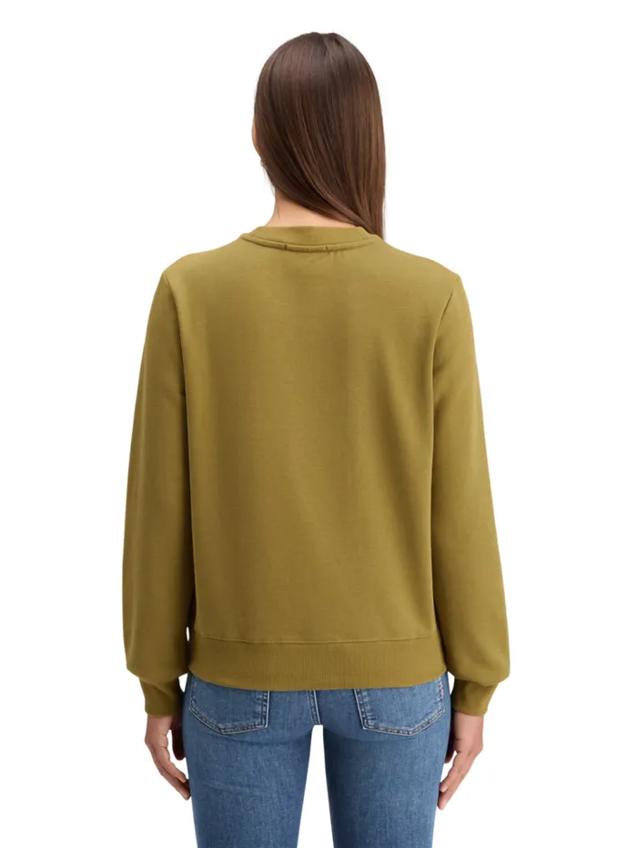 EMBROIDERED REGULAR FIT SWEATSHIRT Evening Black Women Scotch and Soda Sweatshirts and Hoodies EMBROIDERED REGULAR FIT SWEATSHIRT Evening Black Women Scotch and Soda Sweatshirts and Hoodies